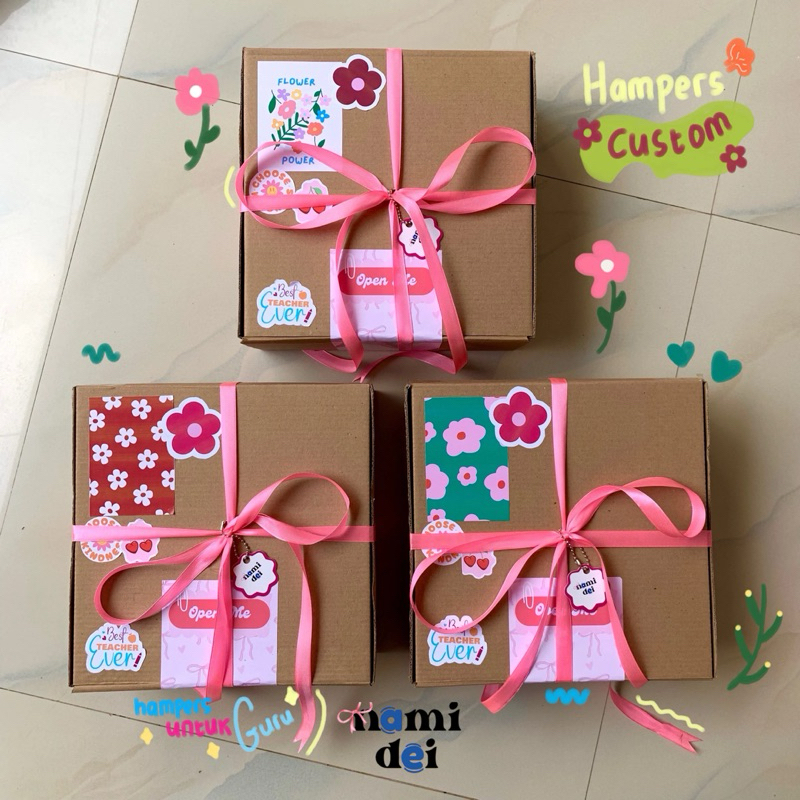 

[ READY STOCK ] | Hampers Box | Hampers Ulang Tahun | Hampers Request | Hampers Aesthetic