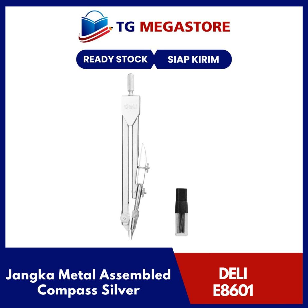 

Deli Jangka Metal Assembled Compass Silver - E8601