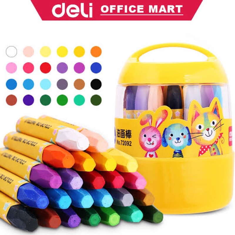 

Deli Stationery Crayon / Alat mewarnai painting coloring Crayon