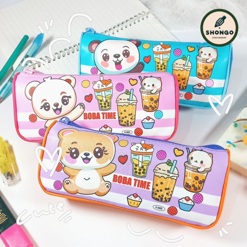 

Pencil Case Zipper Lucu Aesthetic | Tempat Pensil Besar Multifungsi untuk Sekolah dan Kantor | H-883