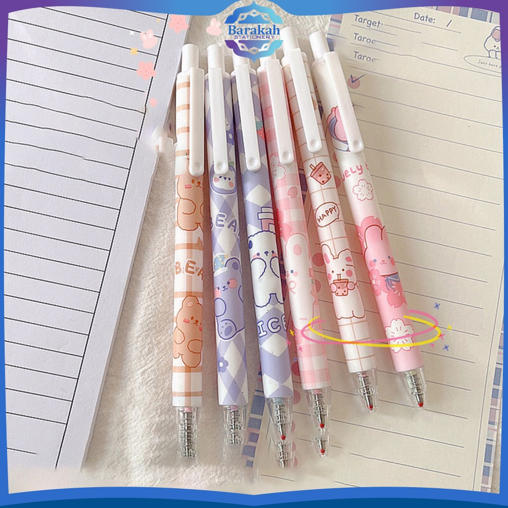 

Pulpen Lem Stik Cepat Kering Warna Permen DIY Stationery Pelajar / Pena Lem Pulpen Mekanik Ballpoint Motif Kartun Barakah Stationery A41