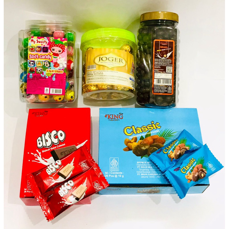 

Bonibol Cokelat Paket Cemilan Terbaru isi 5 Toples