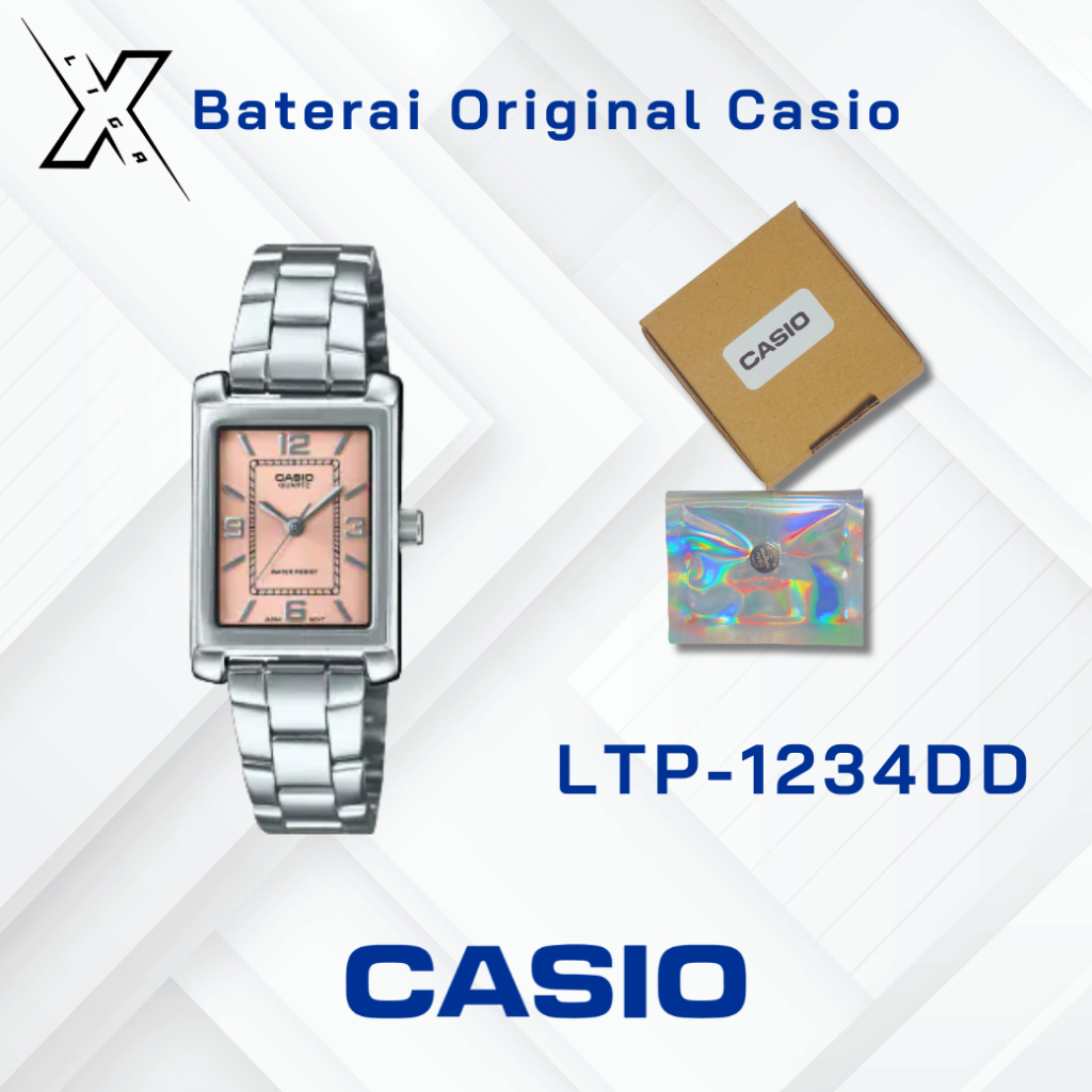Baterai Jam Tangan Casio LTP-1234DD Original