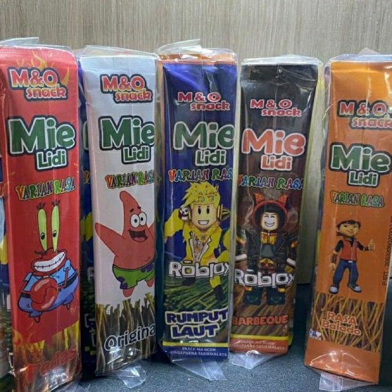 

mie lidi M&O karakter tergantung persediaan toko ya.. 1pack isi 12bks