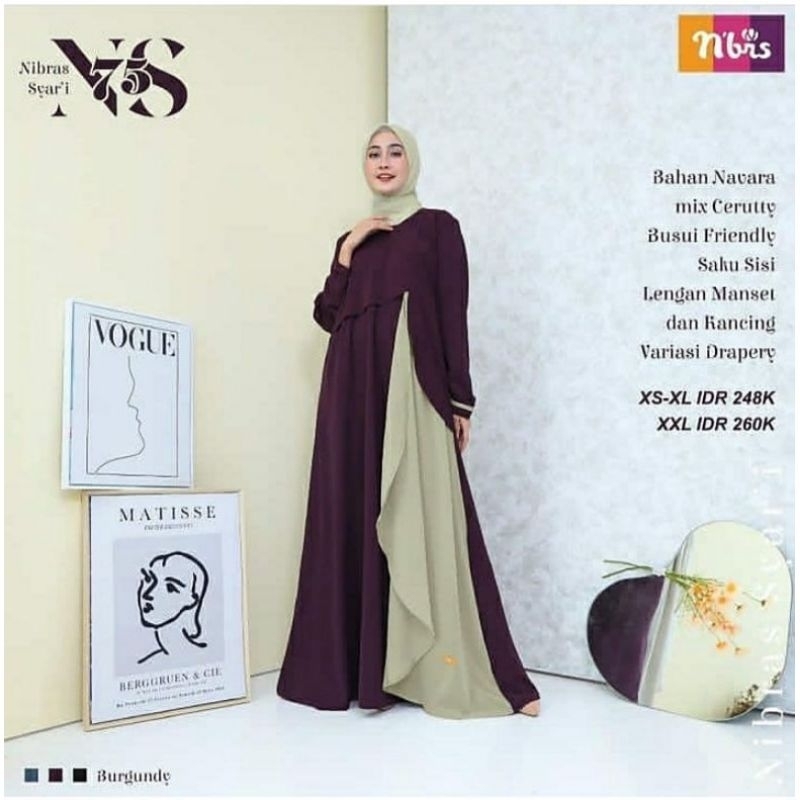 NIBRAS GAMIS NS 075 BURGUNDY