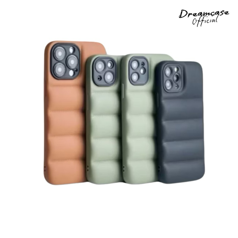 WINTER DOWN JAKET SILICONE FULL LENSCOVER CASE FOR IPHONE X XS XR MAX 11 12 13 PRO MAX