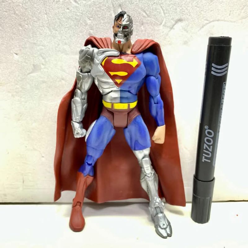 Mainan action figure superman cyborg super cyborg classic series close mouthDC Superhero Collection 