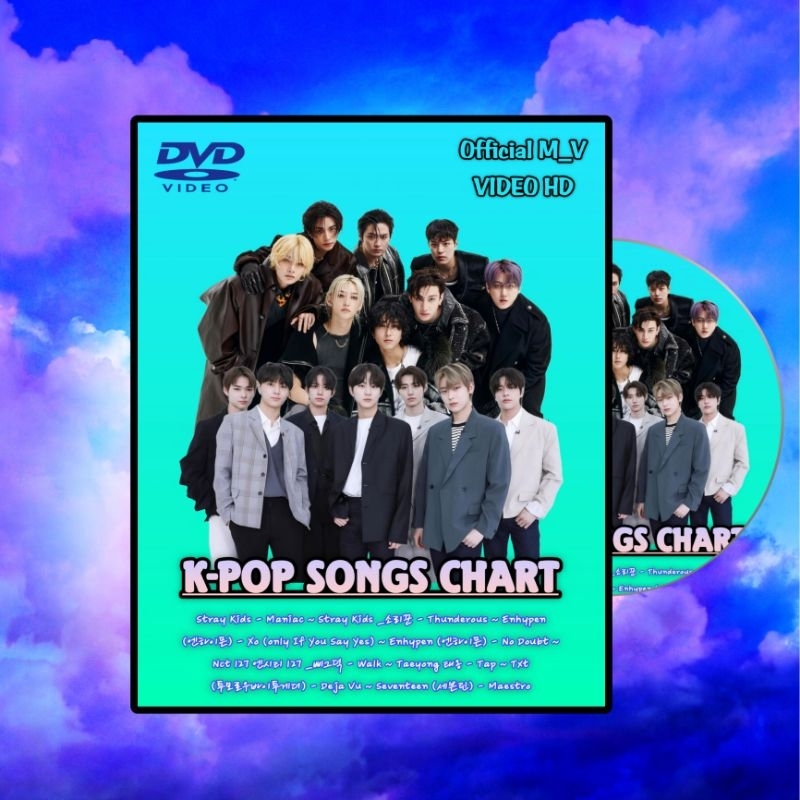 Full Box DVD Vidio Musik Campuran Lagu K-Pop Hits Terpopuler - Kaset DVD Mobil Lagu K-Pop Band Terba