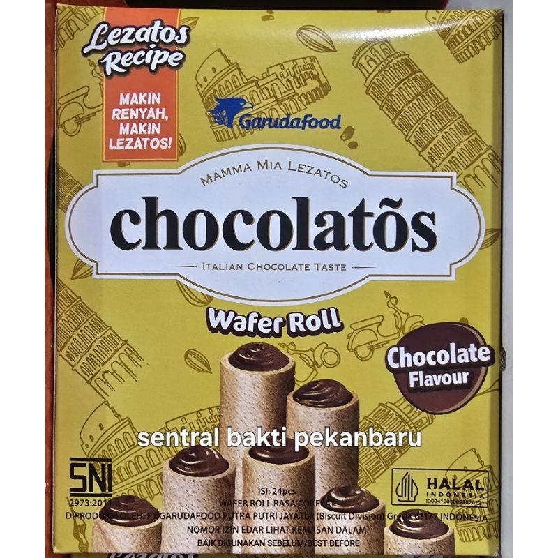 

CHOCOLATOS WAFER ROLL ISI 24PCS