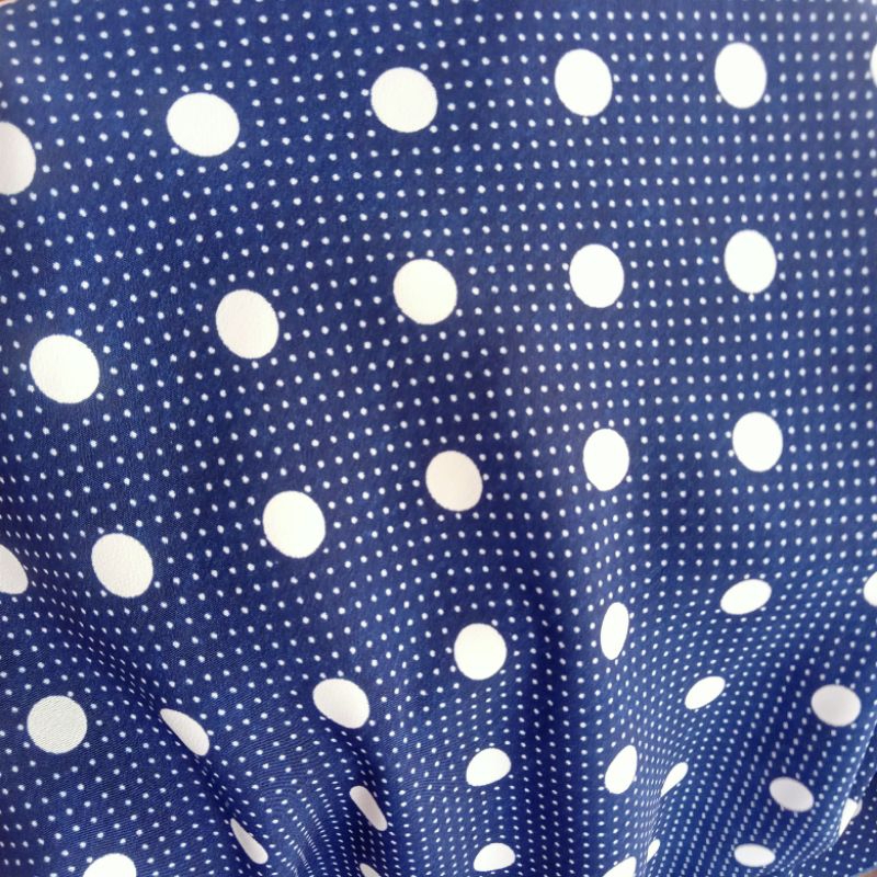 Kain Silk Motif - Kain Silk Sutra Motif Polkadot Import - Kain Silk Original - Kain Satin Silk Luxur