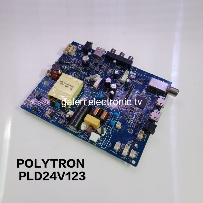 MB POLYTRON PLD24V123 - MAINBOARD MOBO MESIN TV POLYTRON PLD24V123