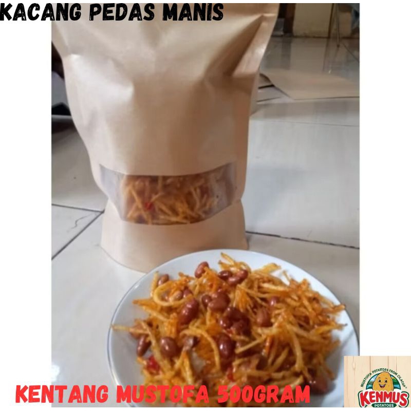 

Kripik Kentang Mustofa 500Gram Renyah Gurih Tanpa Bahan Pengawet VARIAN KACANG PEDAS MANIS