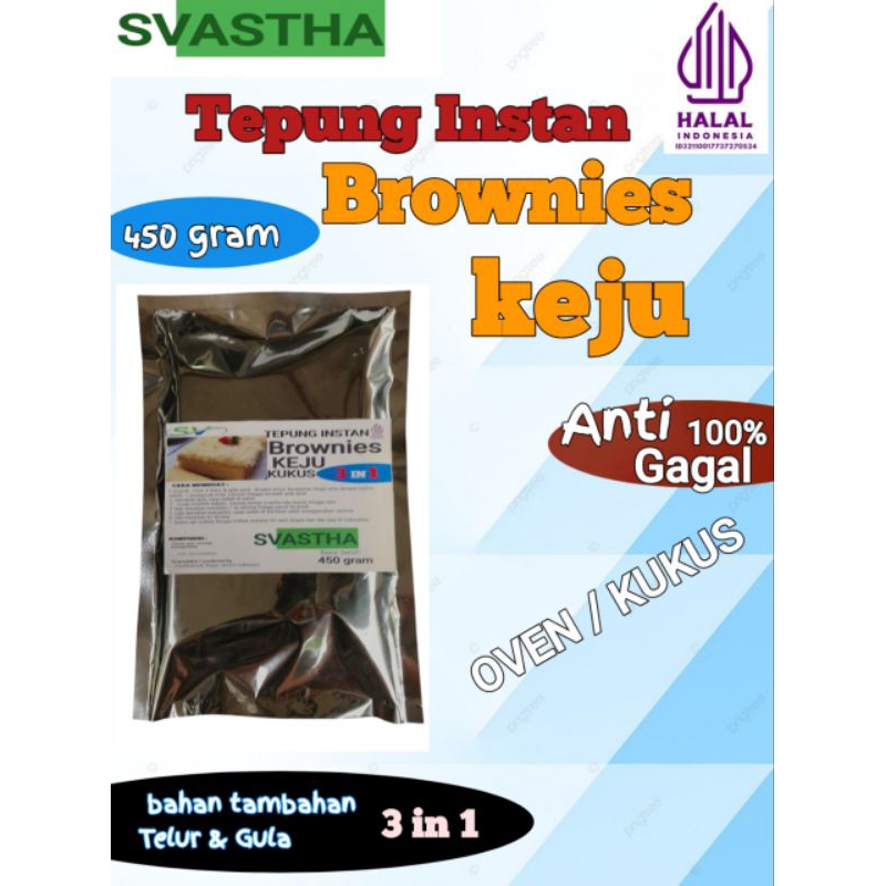 

SVastha Tepung Instan Brownies Kaju Anti Gagal 450 gram