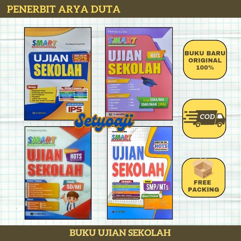Buku Smart Ujian Sekolah SD, SMP, SMA Penerbit CV Arya Duta