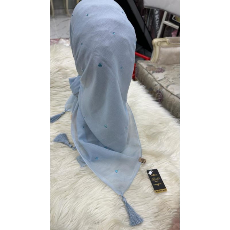 Jilbab segiempat R139  Paris mute || paris jadul