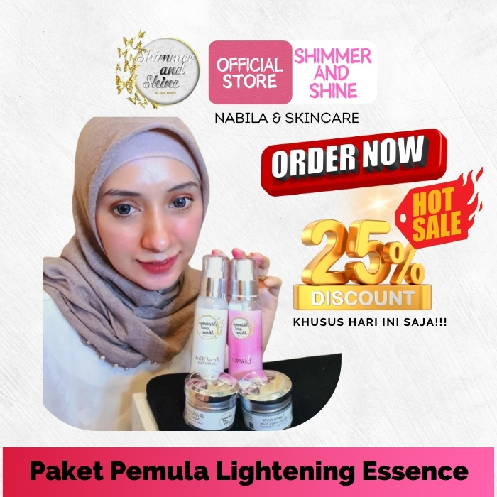 SHIMMER AND SHINE BY BYLA BEAUTY NEW PRODUCTS Paket Pemula Lightening Essence.. Normal Essence KRIM