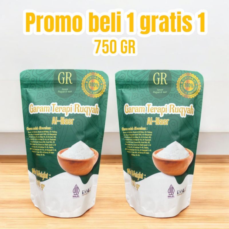 

Garam Ruqyah Promo Beli 1 Gratis 1 kemasan 750 gr- Garam Mandhi - Garam Annajah