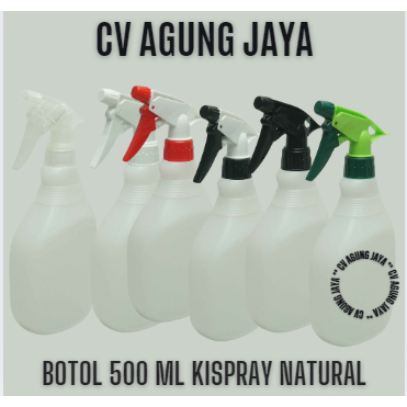 Botol 500 ml Kispray Natural Trigger Sprayer B / Botol Kispray Kosong /Botol 500 ml / Botol Kispray 