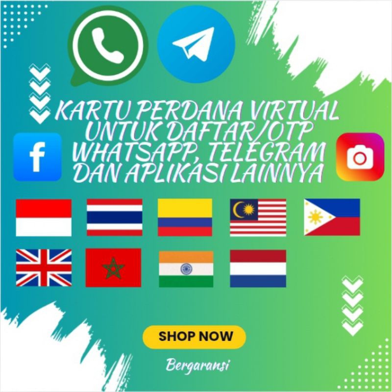 Nomor virtual luar negeri untuk otp wea dan banyak apk lainnya