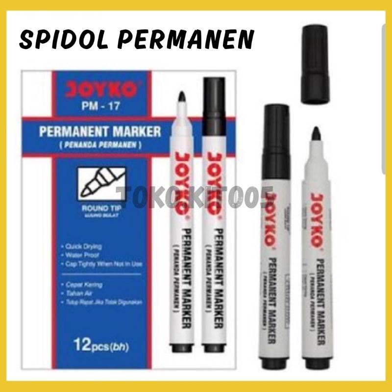 

Spidol Permanent Marker PM-17 Joyko (Pcs)