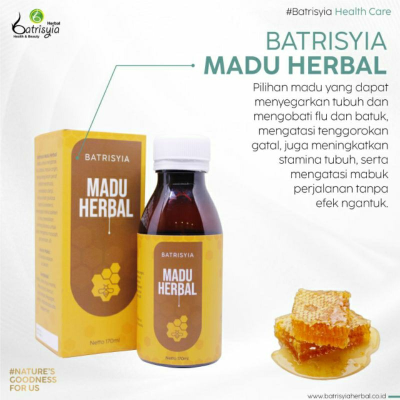 

Batrisyia Madu Herbal Netto 170ml |Clearence Sale