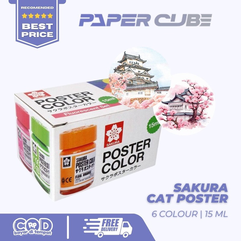 

SAKURA CAT POSTER WARNA PEACH | FLORESCENT SET 6 COLOUR 15ML