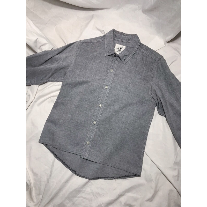 Nego AjaYuk > Threesecond Basic Top - Light Grey (Atasan/Kemeja)|Preloved/2nd/Second/Bekas)|Laki-Lak