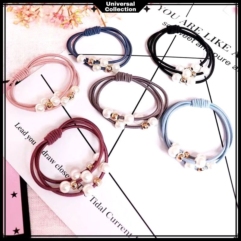 [UC] IKAT RAMBUT KOREA STYLE / GELANG RAMBUT KOREA / IKATAN RAMBUT MUTIARA