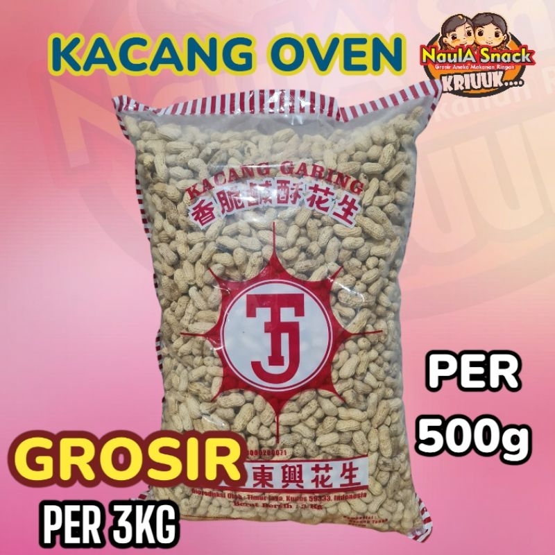 

Kacang Kulit Oven TJ Asin berkualitas 500g Grosir Per 3kg