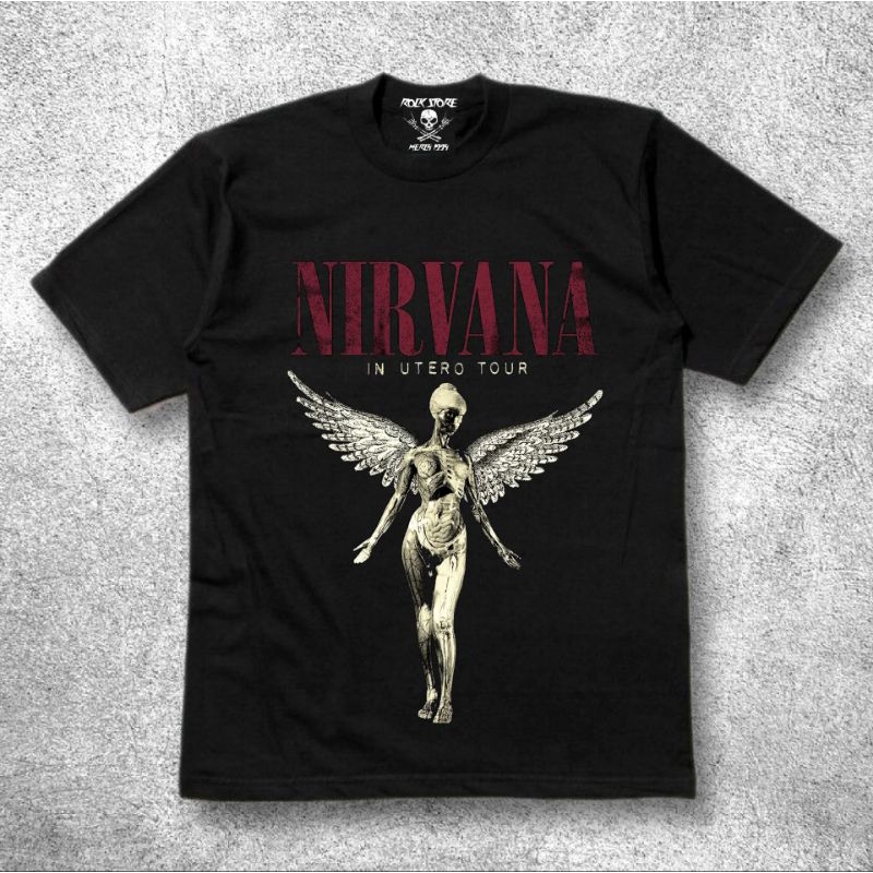 Tshirt Nirvana in utero Tour premium cotton