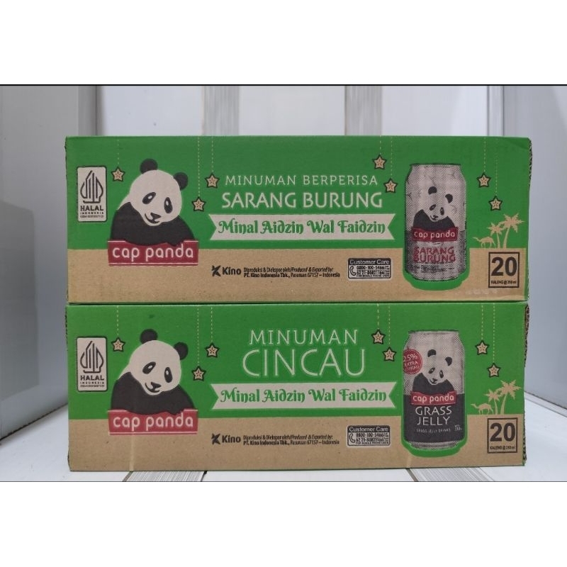 

Cap Panda Minuman Kaleng 310ml x 20Pcs Per Dus Cincau - Sarang Burung