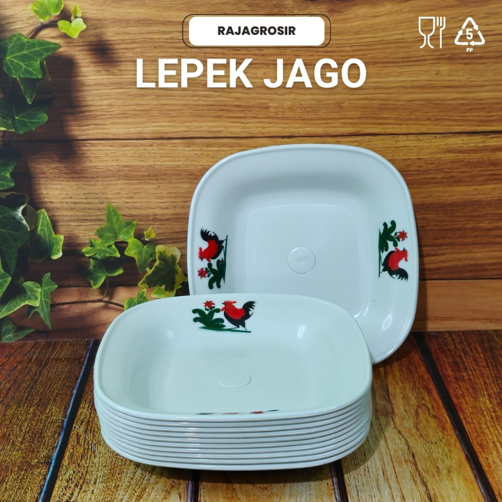 LEPEK JAGO TATAKAN GELAS PLASTIK 12 PCS (1 LUSIN) BPA FREE