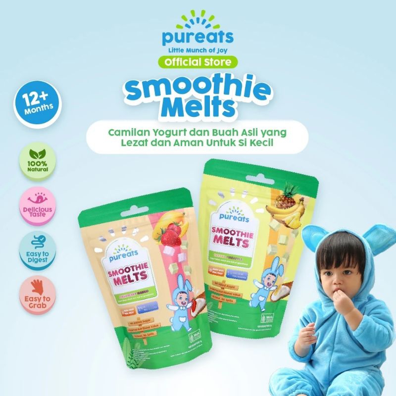 

Pureats Smoothie Melts - Camilan Greek Yogurt dan Buah