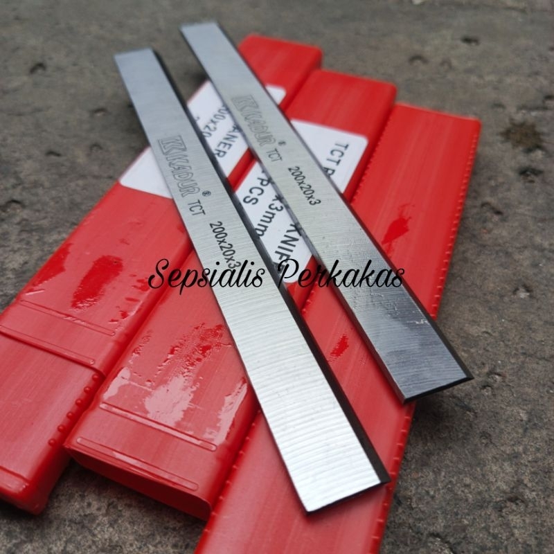 Pisau Serut Tct Kadur 20cm 200mm x 20mm x 3mm Mata Pisau Planer Knife Original Tct 20cm 200mmx25mmx3