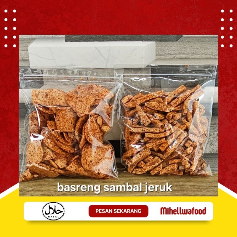 

Basreng pedas daun jeruk 200 gram