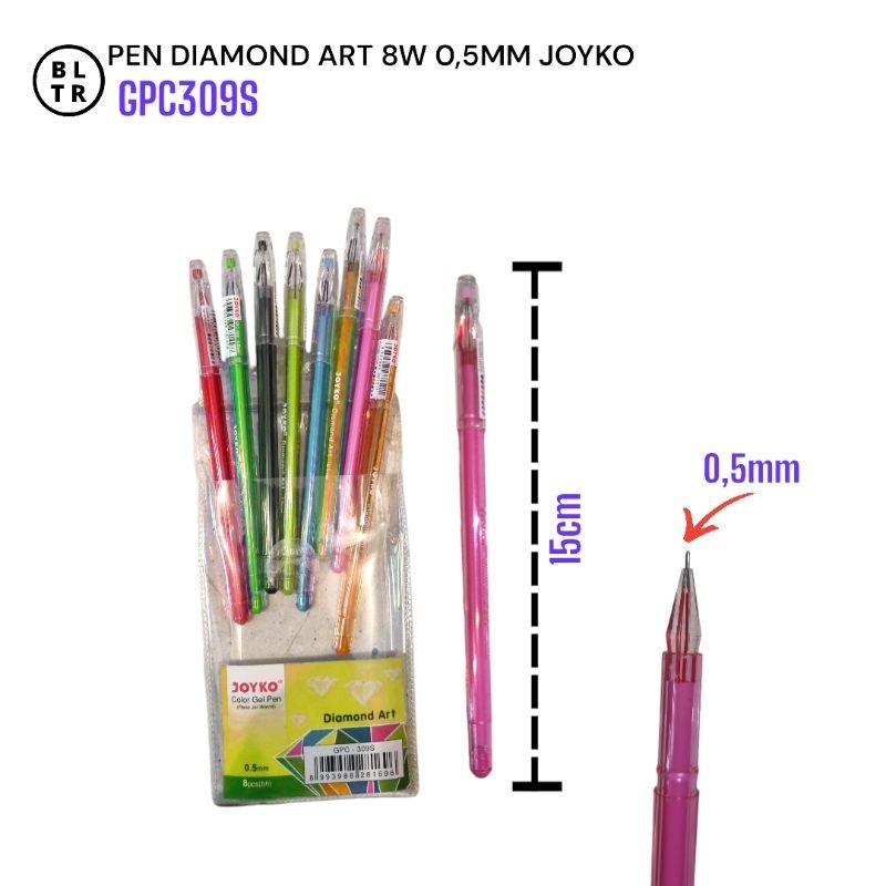 

PAK//PULPEN GEL WARNA JOYKO(GPC309S)/COLOR GEL PEN JOYKO/NEW ORIGINAL