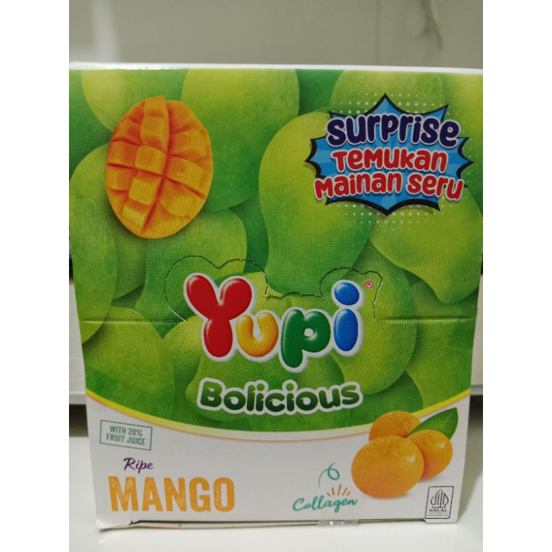 

Yupi Bolicious Rasa Mangga Kemasan 1 Box isi 24 Pcs