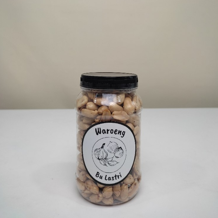 

Kacang Goreng Bu Lastri Murni 100% Kacang Tanah Premium Ukuran Toples 500ml