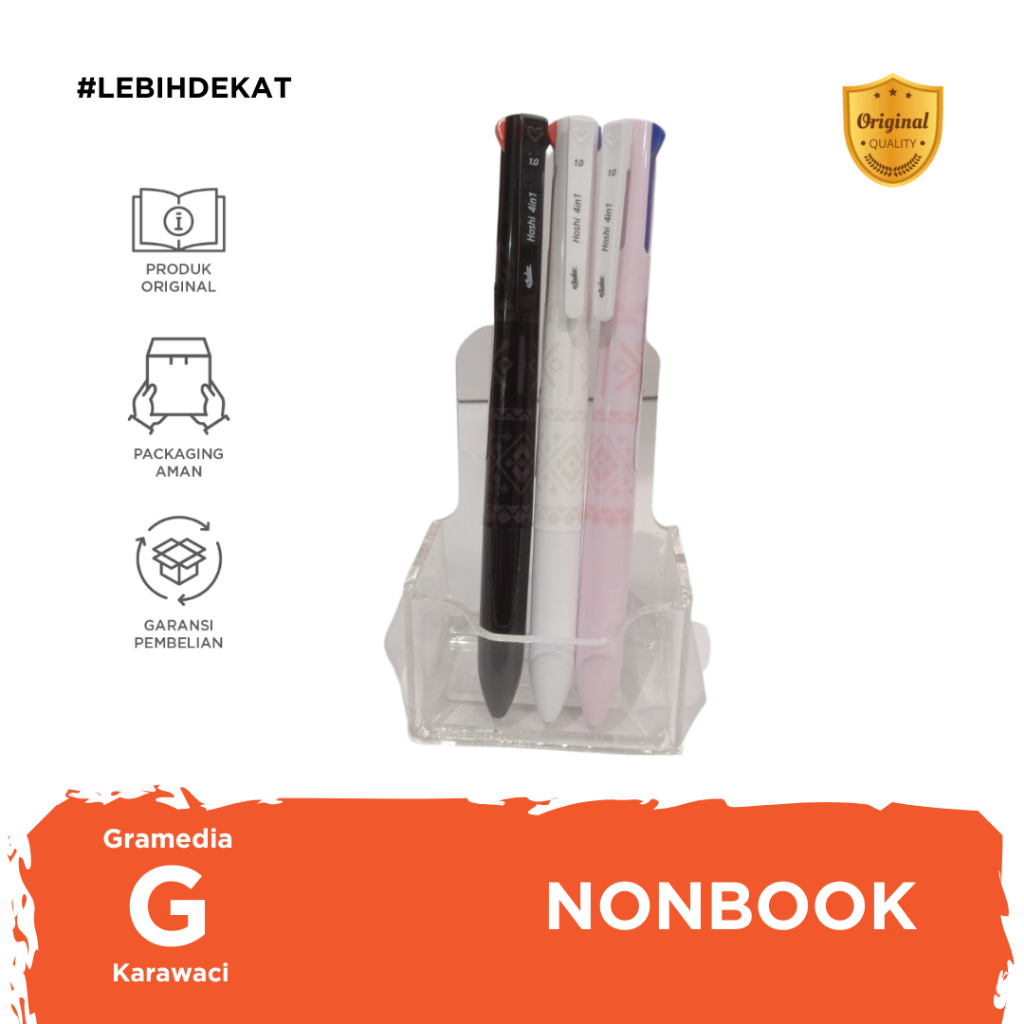 

Gramedia Karawaci - Estudee Hoshi Ballpoint 4In1 1.0 White Ebp-248