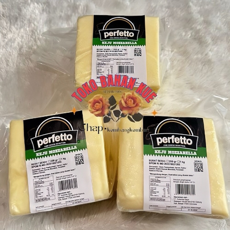 

Keju Mozzarella Perfetto 1KG Mozzarella Cheese keju Lumer Mozzarella