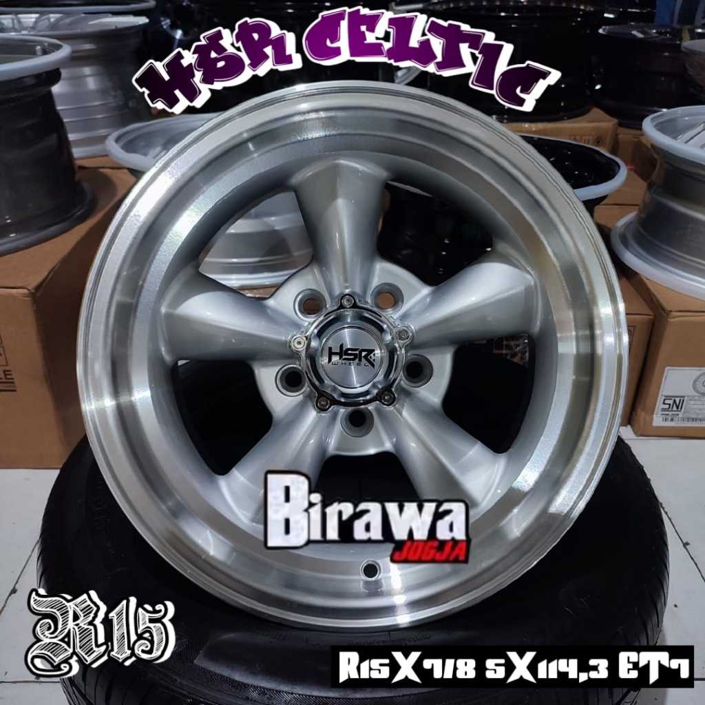 Velg Mobil Ring 15 Celong HSR Caltic R15X7/8 Pcd 5X114,3 Mobil Ertiga Granmax Luxio Carry L300 Dll
