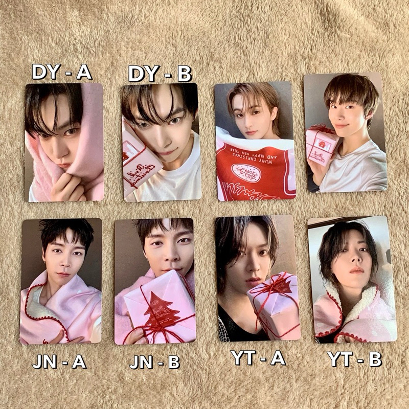 Photocard PC NCT 127 Pink Christmas Doyoung Mark Jungwoo Johnny Yuta