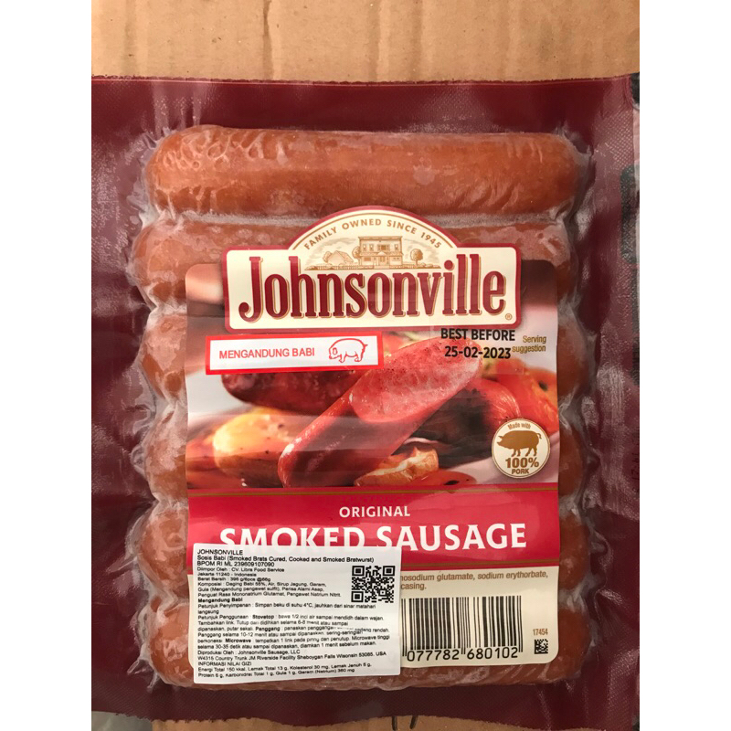 

Sosis Johnsonville SMOKED / ORIGINAL