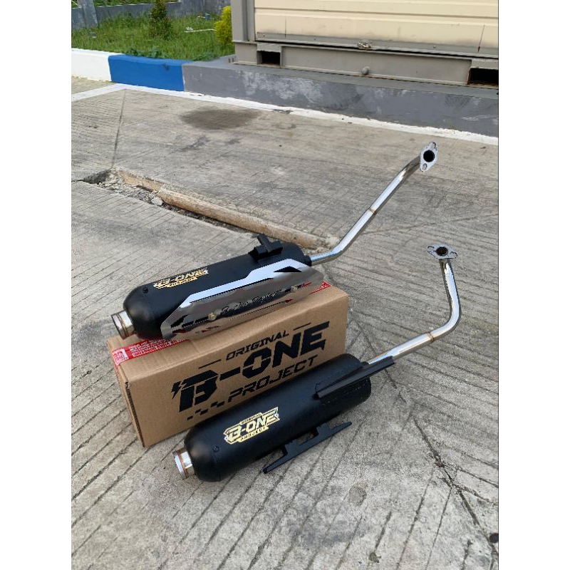 Knalpot Shijiro Merk Original Bone Project Tameng Stainless Tabung Vario all matic Vario 125 Vario 1