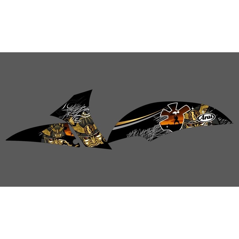 STRIPING TRANSPARAN YAMAYA FINO KARBU CUSTOM DESAIN ARAI