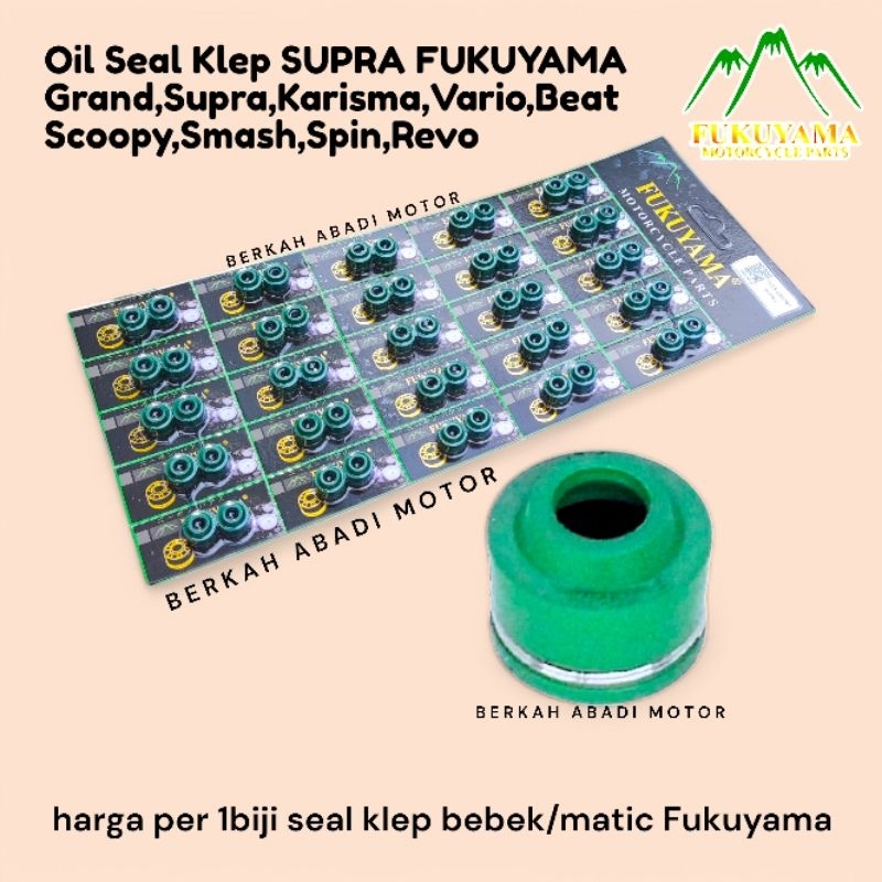 Seal Klep Bebek Grand Prima Smash Beat Original FUKUYAMA | Oil Sil Vario Shogun Supra Murah GB4 Ori