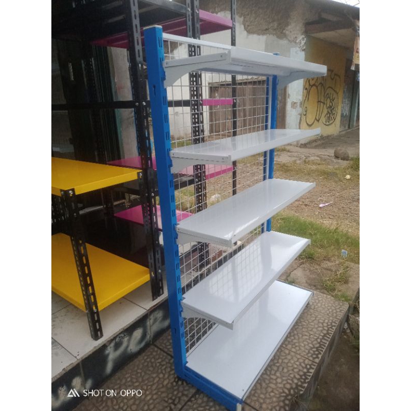 Rak gondola mini market single..