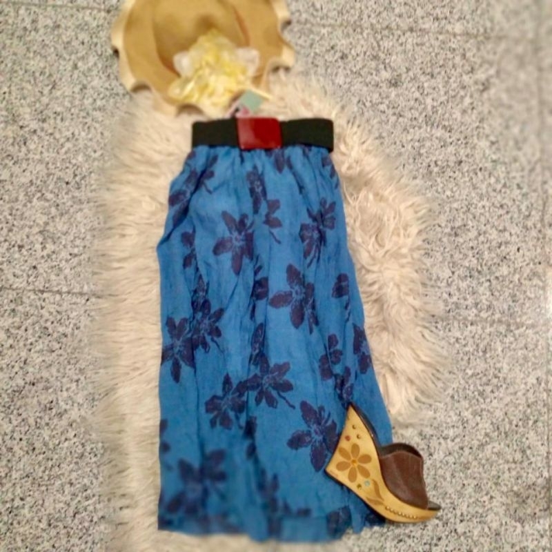 rok panjang bangkok motif bunga