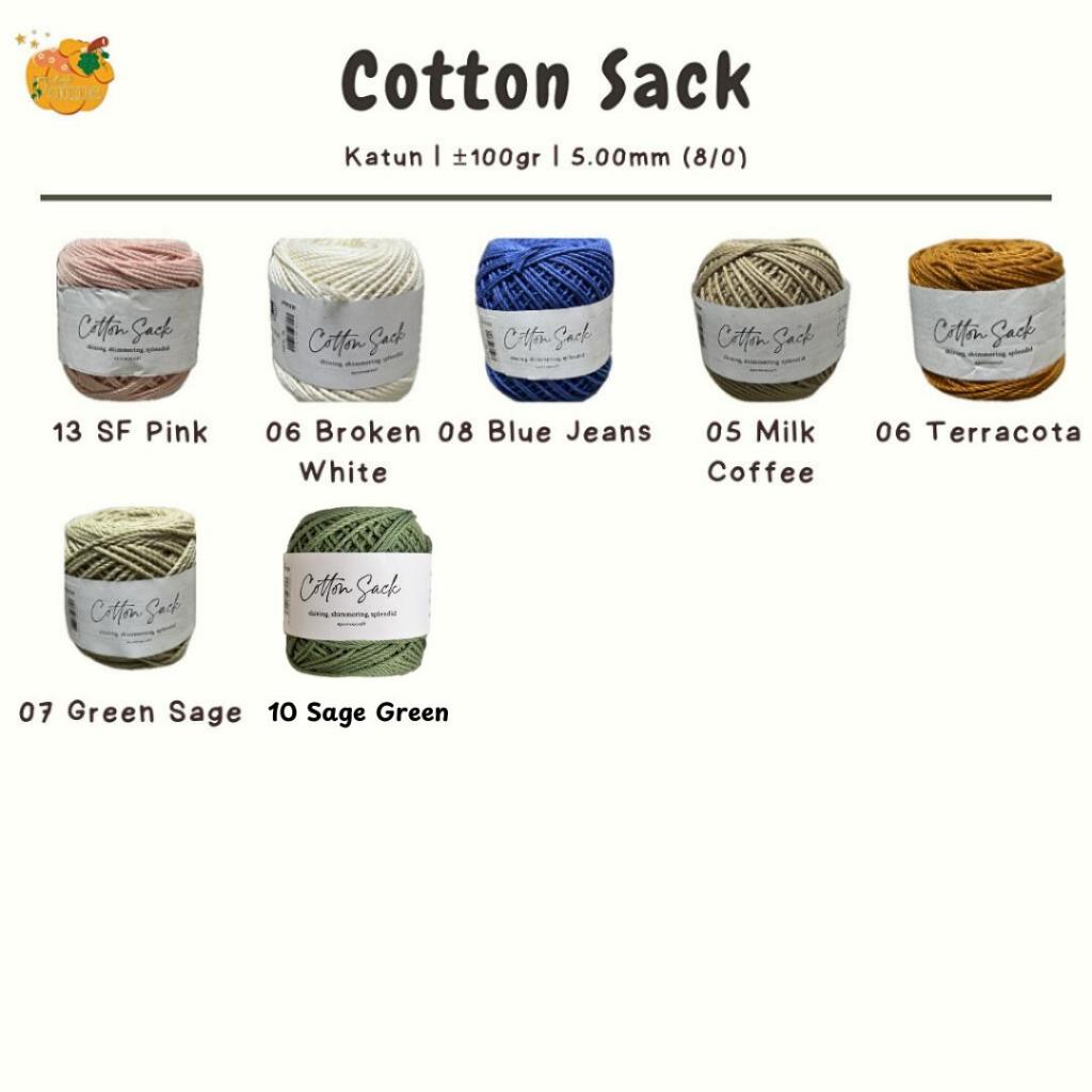 LIMITED BENANG RAJUT COTTON SACK / Katun Karung - Crochet Yarn - Benang Rajut Tas, Dompet, Keranjang