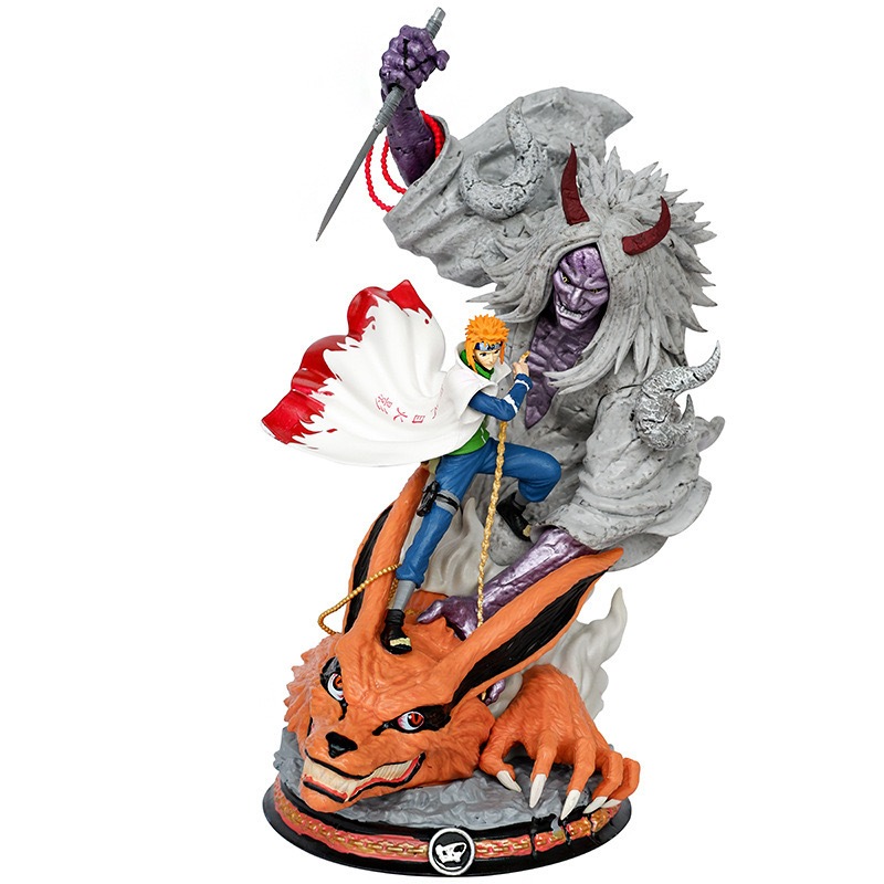 Figure Minato Shiki Fujin 28cm Figure Naruto FIgure Kyubi Figure Yondaime LIMITED EDITION